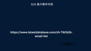 B2B 電子郵件列表 